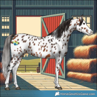 Horse Color:Bay Splash Appaloosa 