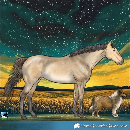 Horse Color:Buckskin Dun Merle 