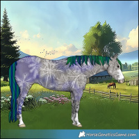 Horse Color:Painted Grullo Ice Rabicano 