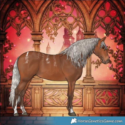 Horse Color:Powder White Silver Bay 