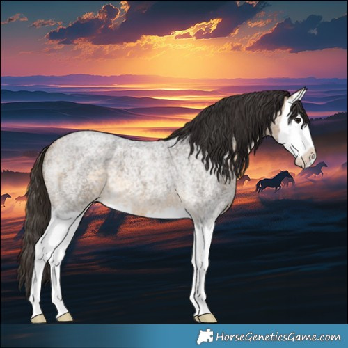 Horse Color:Buckskin Roan Splash 