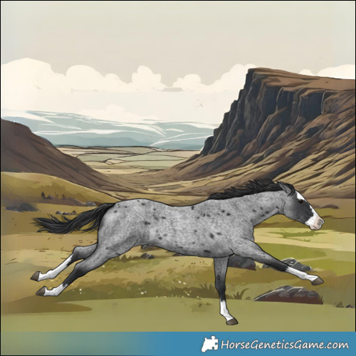 Horse Color:Blue Roan Splash 