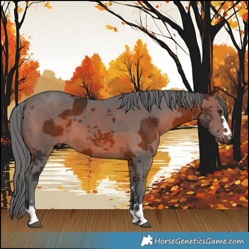 Horse Color:Brown Merle
