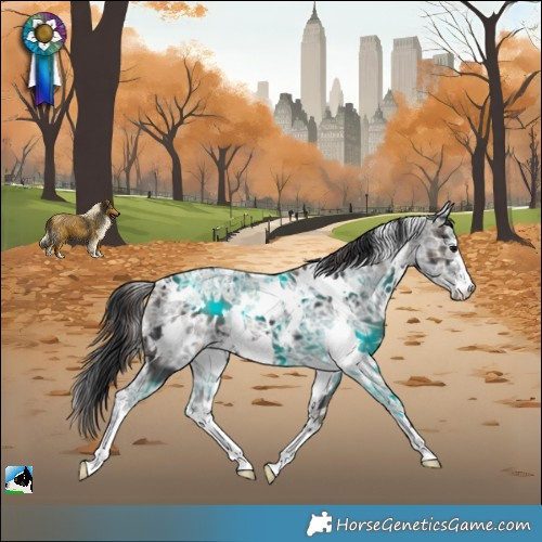 Horse Color:Plaid  White Spotted Black Ice 