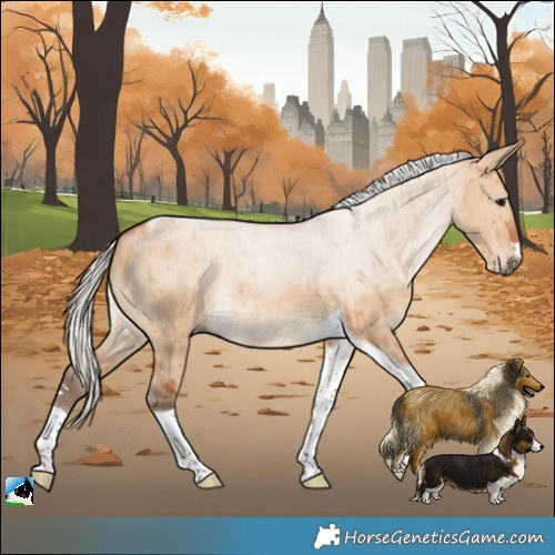 Horse Color:Silver Bay Dun Tobiano Brindle 