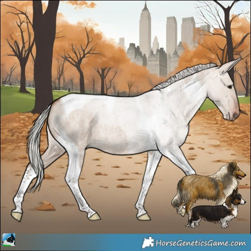 Horse Color:Silver Bay Roan Dun Tobiano Brindle 