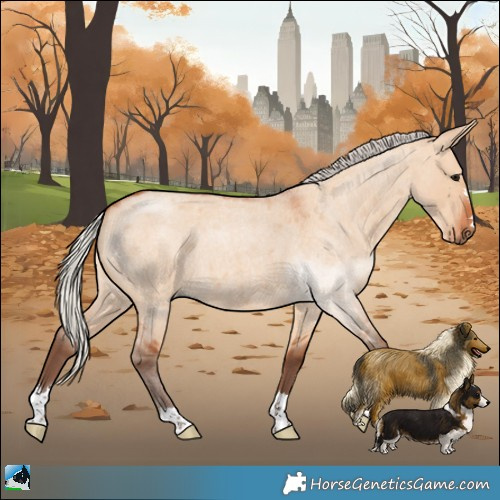 Horse Color:Silver Bay Roan Dun 