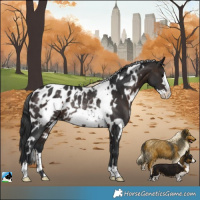 Horse Color:White Spotted Brown Frame Appaloosa Rabicano 