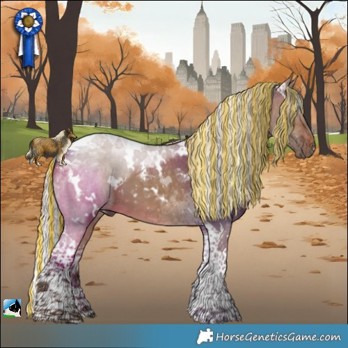 Horse Color:Painted White Spotted Silver Brown Dun Tobiano 