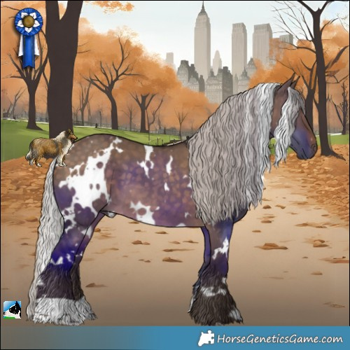 Horse Color:White Spotted Silver Brown Dun 