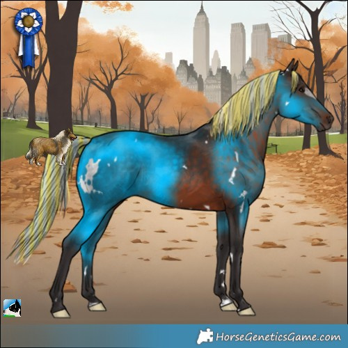 Horse Color:Painted White Spotted Silver Brown 