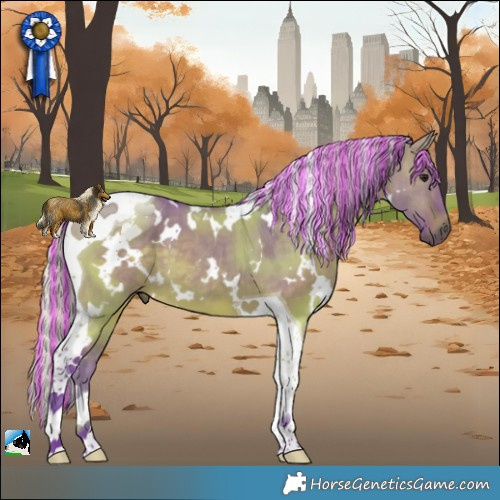 Horse Color:Painted Watercolor White Spotted Silver Brown Dun Tobiano 