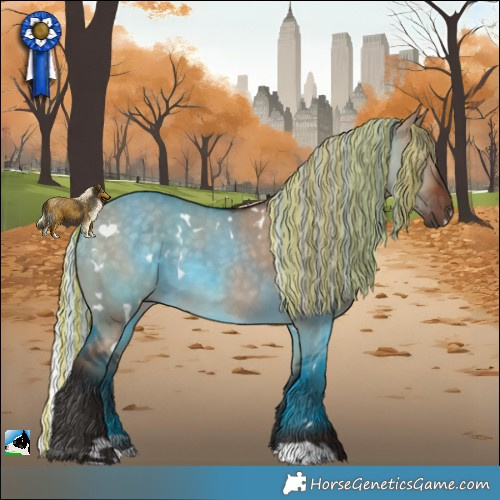Horse Color:Painted White Spotted Silver Brown Dun