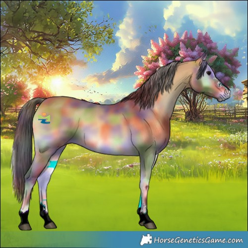 Horse Color:Nacre Buckskin Onyx 