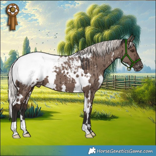 Horse Color:White Spotted Liver Red Dun Mushroom Appaloosa Brindle 