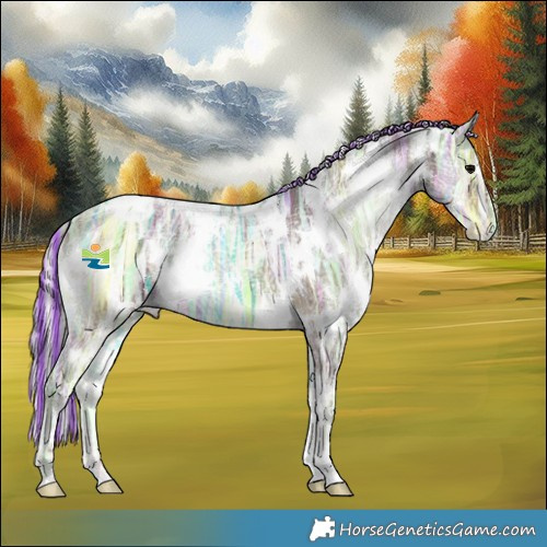 Horse Color:Painted White Spotted Silver Brown Ice Onyx 