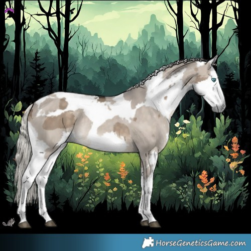 Horse Color:Silver Brown Dun Merle 