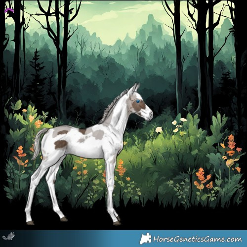 Horse Color:Silver Brown Dun Merle 