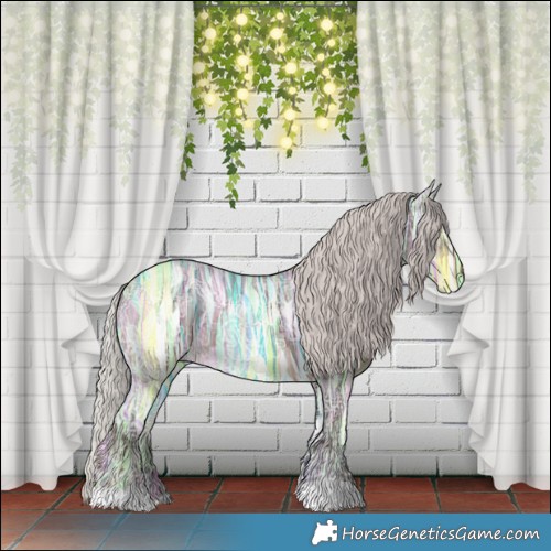 Horse Color:Silver Brown Ice Merle 