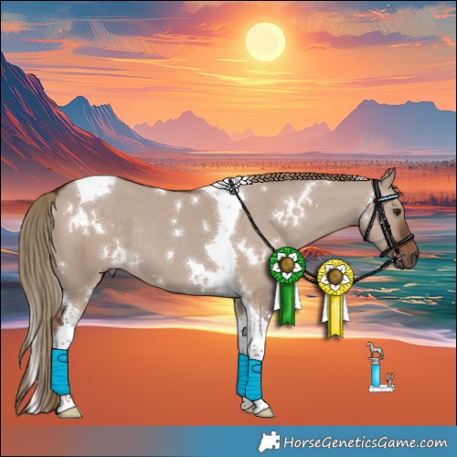 Horse Color:White Spotted Liver Red Dun Tobiano 