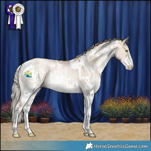 Horse Color:White Spotted Liver Red Dun Pearl Mushroom Sabino 