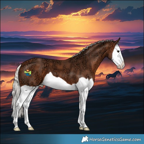 Horse Color:Silver Brown Ice Splash 