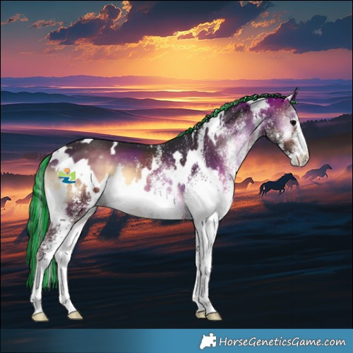 Horse Color:Painted White Spotted Brown Onyx 