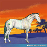 Horse Color:Painted Sable Cream Champagne Ice Onyx 