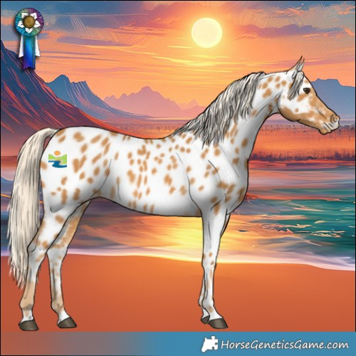 Horse Color:Palomino Near Leopard 