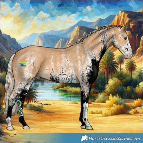 Horse Color:White Spotted Palomino 
