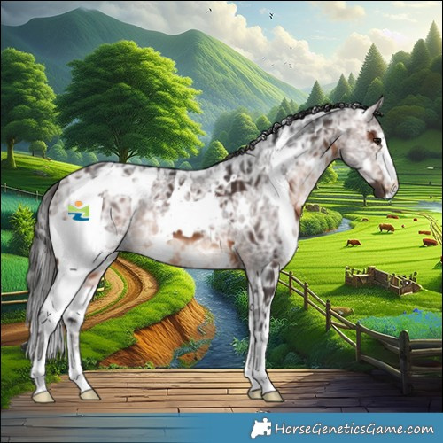 Horse Color:White Spotted Brown Ice 