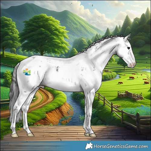 Horse Color:White Spotted Brown Ice Sabino Appaloosa 