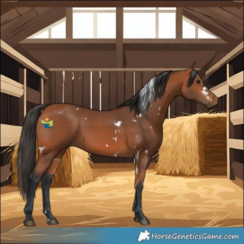 Horse Color:White Spotted Bay 