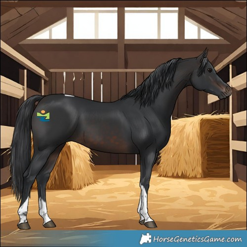 Horse Color:Brown Tobiano 