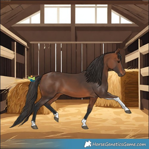 Horse Color:Bay Tobiano 