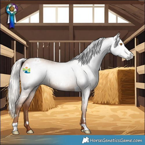 Horse Color:Gray White Spotted Silver Classic Champagne 