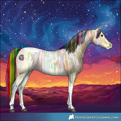 Horse Color:Painted Buckskin Ice Tobiano