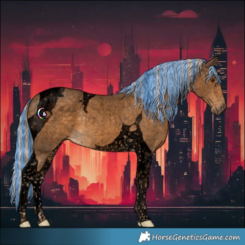 Horse Color:Void Painted Chocolate Palomino Tobiano