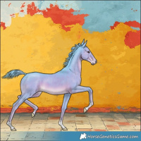 Horse Color:Watercolor Liver Chestnut 