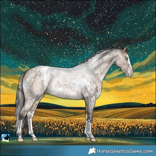 Horse Color:White Spotted Brown Roan Dun Merle Splash Rabicano Brindle