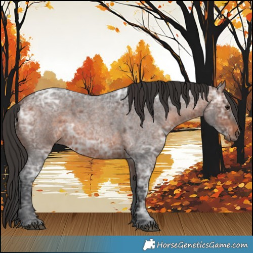Horse Color:Brown Ice Roan 
