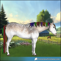 Horse Color:Painted White Spotted Liver Red Onyx Ice 