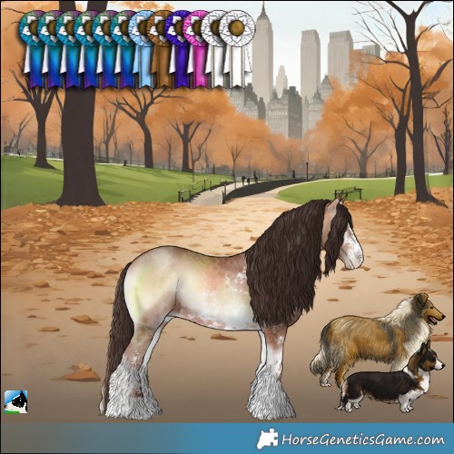Horse Color:Sable Champagne Onyx Sabino Rabicano 