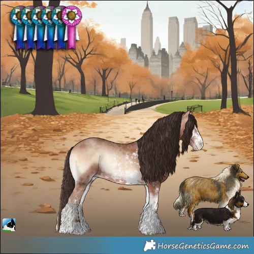 Horse Color:Sable Champagne Onyx Sabino Rabicano 