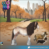 Horse Color:Sable Champagne Onyx Sabino Rabicano 