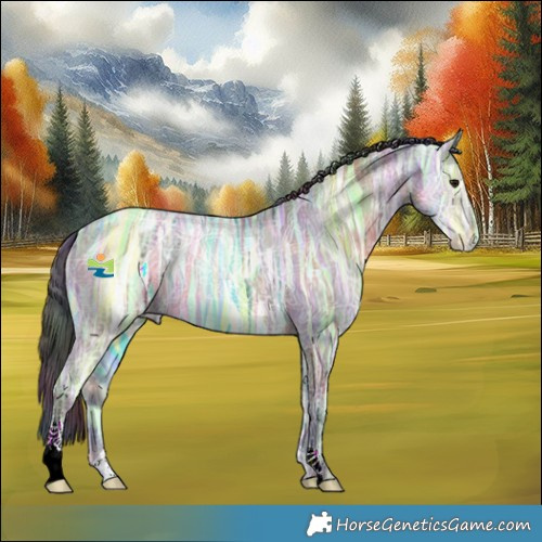 Horse Color:Nacre Brown Ice Dun 