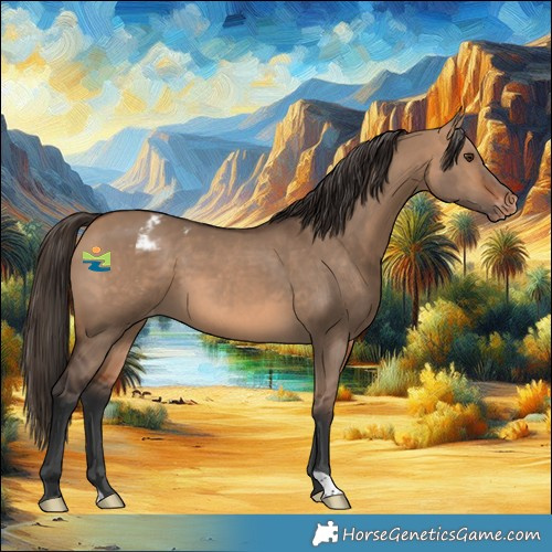 Horse Color:Bay Dun Varnish 