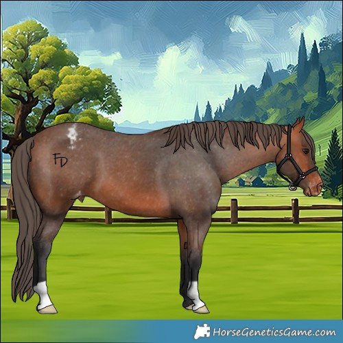 Horse Color:Bay Appaloosa 
