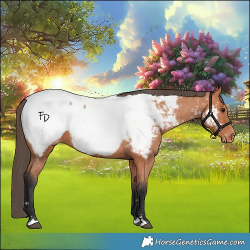 Horse Color:Bay Appaloosa 