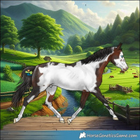 Horse Color:Brown Frame Appaloosa Rabicano